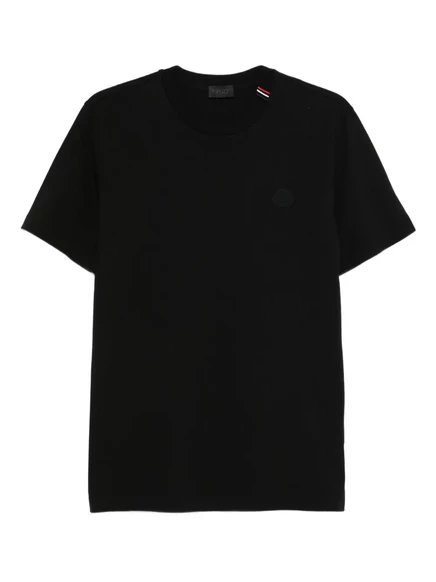 Футболка с коротким рукавом в полоску Moncler black