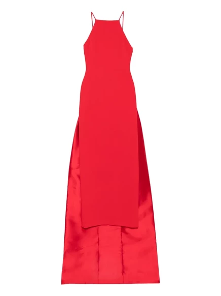 Платье со шлейфом Solace London Ulla на бретелях red