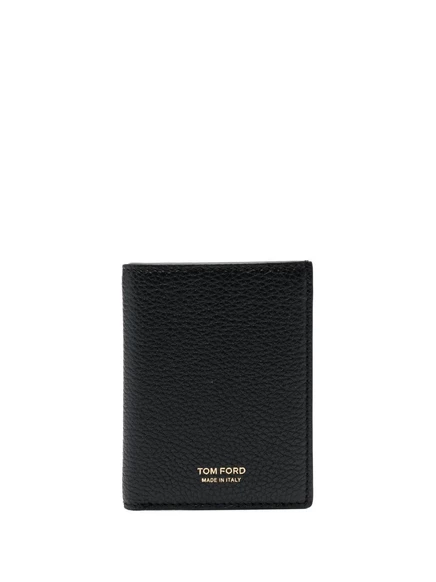 Мужской кошелек Tom Ford из зернистой кожи, черный