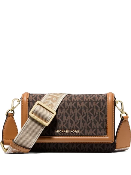 Сумка через плечо Michael Michael Kors mini Jet Set brown