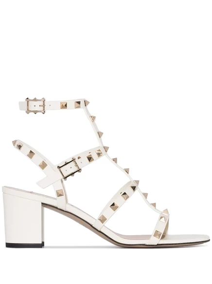 Босоножки Valentino Garavani 60 мм Rockstud white