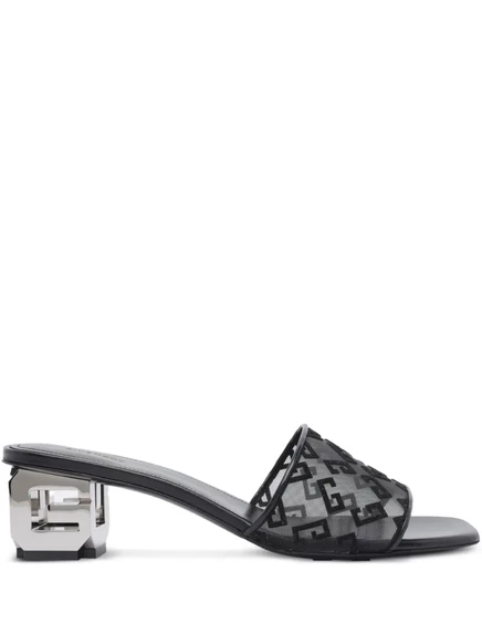 Босоножки G-cube от Givenchy, 45 мм, 4G-сетка black
