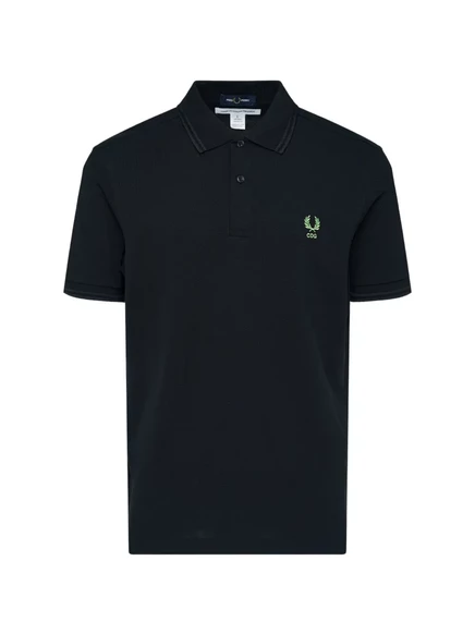 Мужское поло Comme des Garçons Shirt x Fred Perry, черное