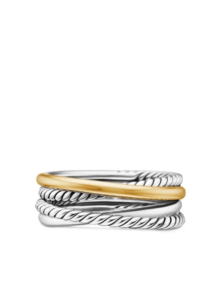 Женское кольцо David Yurman 18K золото/серебро, серебристое