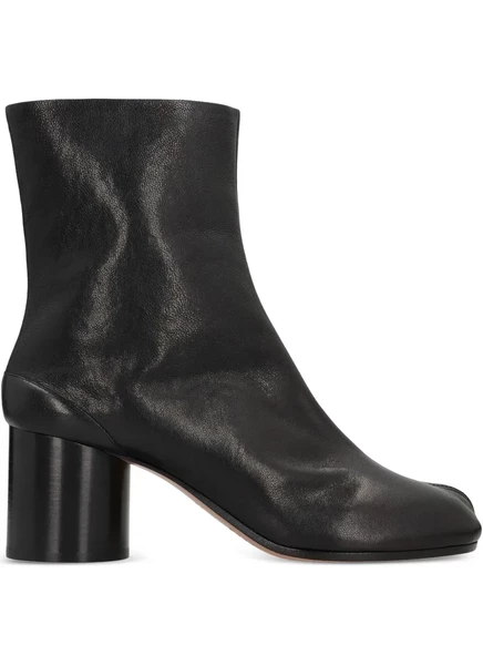Кожаные ботильоны Maison Margiela Tabi 60 мм black