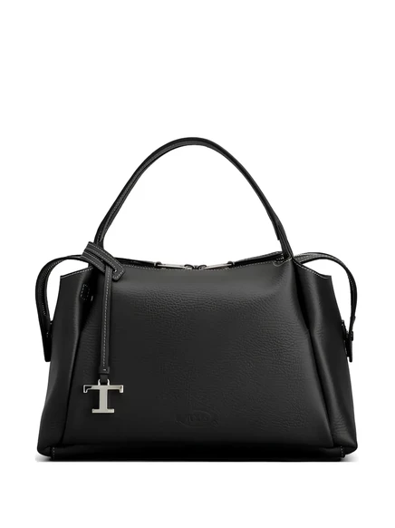 Женская кожаная сумка-тоут Tod's маленькая, черная