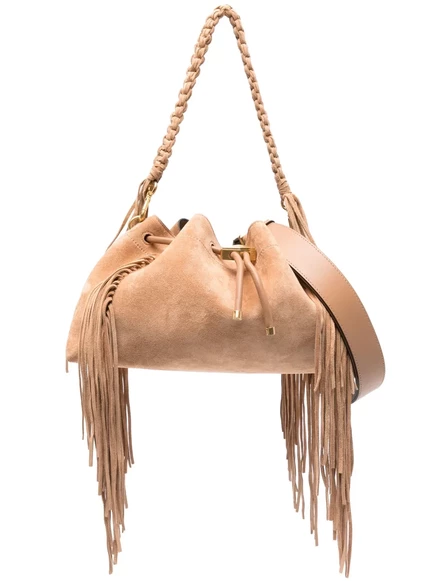 Женская сумка Jimmy Choo Cinch, замшевая, верблюжая