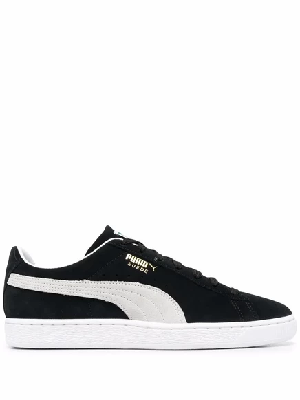 Классические кожаные кроссовки из замши PUMA black
