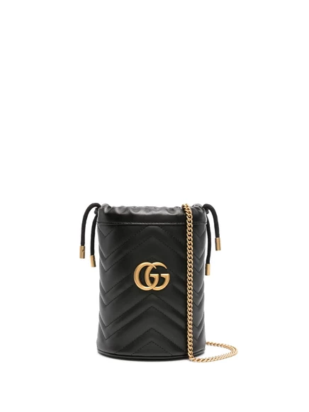 Сумка-ведро Gucci mini GG Marmont black