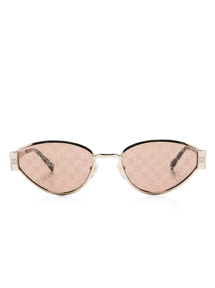 Женские солнцезащитные очки Gucci Eyewear GG-motif, золотистые