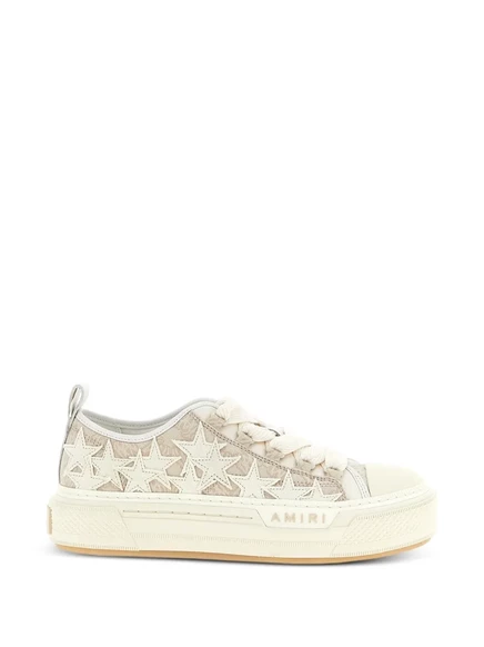 Женские кроссовки AMIRI Monogram Star Court, бежевые