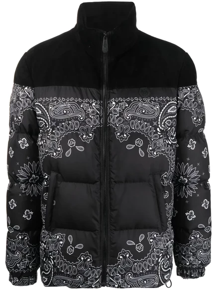 Стеганая куртка-бандана Philipp Plein с принтом black