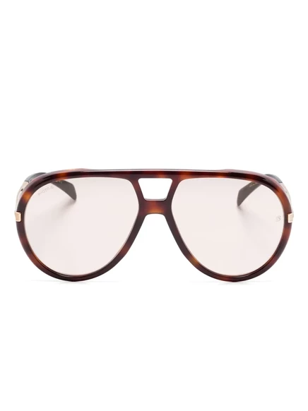 Мужские солнцезащитные очки Eyewear By David Beckham пилот, коричневые