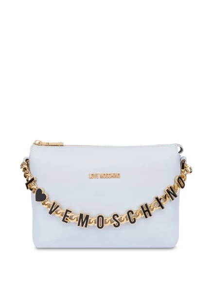 Сумка через плечо на цепочке с логотипом Love Moschino blue