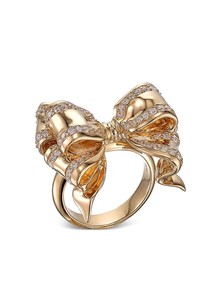 Женское кольцо Anabela Chan Bow 18K позолота, золотистое