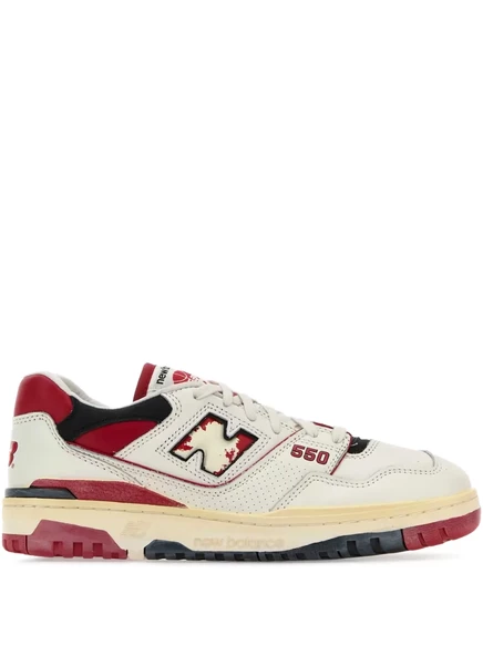 Кроссовки New Balance 550 Vintage White Red, бело-черно-красные