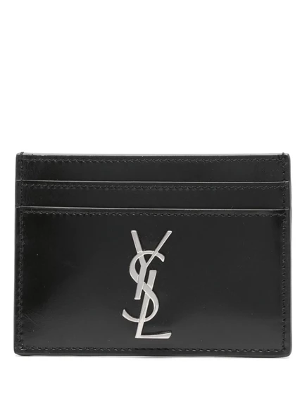 Мужское кожаное портмоне Saint Laurent Cassandre, черное