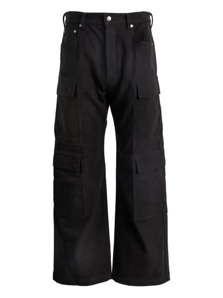 Мужские карго-брюки Rick Owens многокарманные, черные