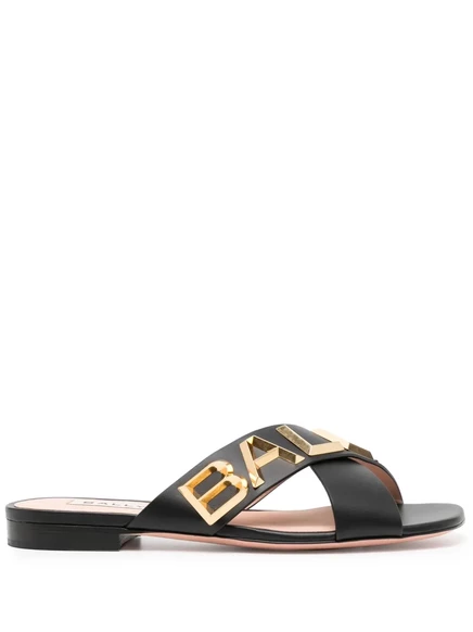 Сандалии-кроссовки с логотипом Bally и бляшкой black