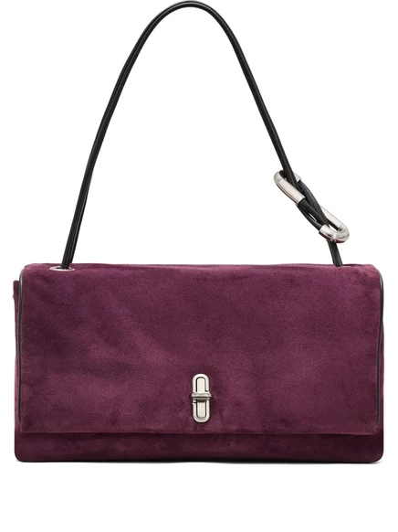 Большая сумка Marc Jacobs с двойным наплечником purple