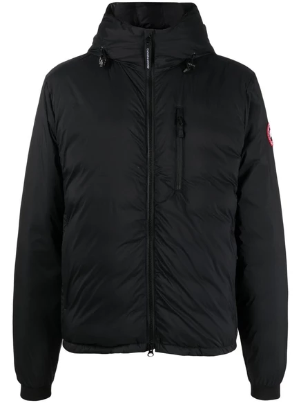Мужская пуховая куртка canada goose с капюшоном, черная