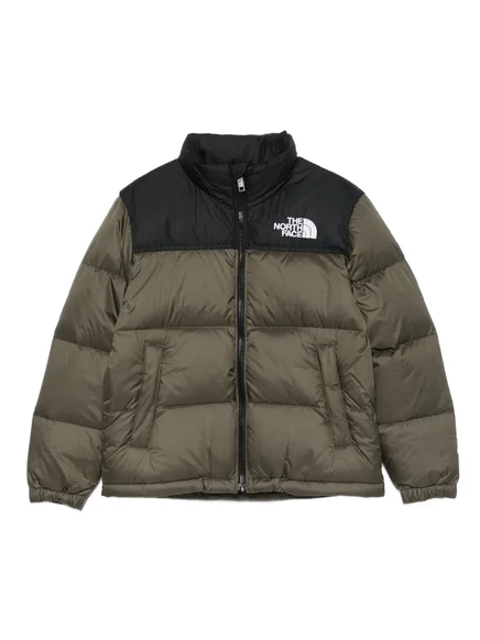 Детская стеганая куртка The North Face Kids на молнии, зеленая