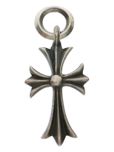 Мужской кулон Chrome Hearts крест, серебристый