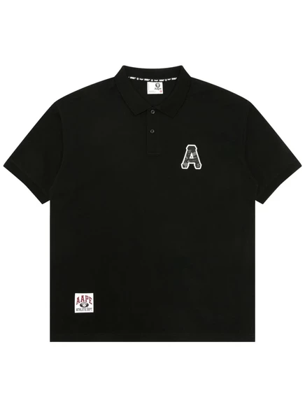 AAPE BY *Хлопковая рубашка-поло для купания APE® black