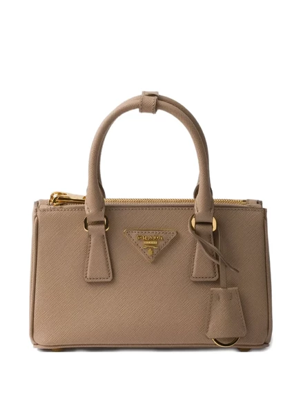 Женская мини-сумка Prada Galleria, коричневая