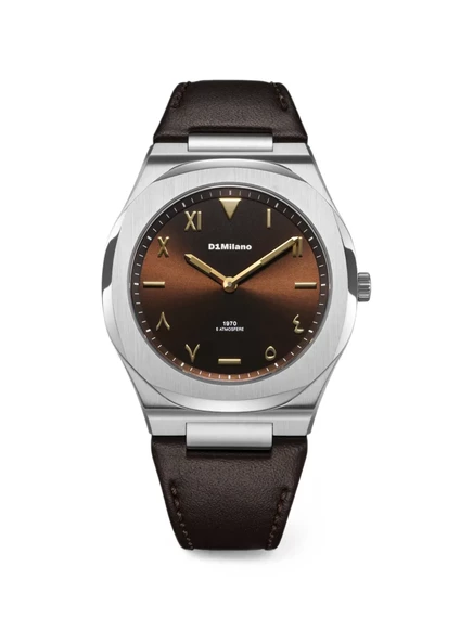 Мужские часы D1 Milano Ultra Thin 1970 39 мм, коричневые