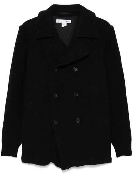 Рубашка-бушлат Comme Des Garçons с рукавами в рубчик blue