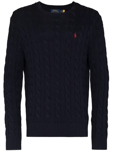 Мужской джемпер Polo Ralph Lauren с вышивкой, черный