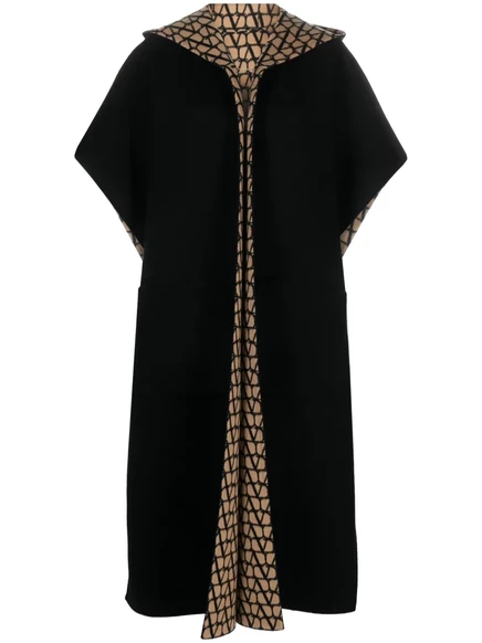 Двустороннее пальто Valentino Garavani Toile Iconographe black