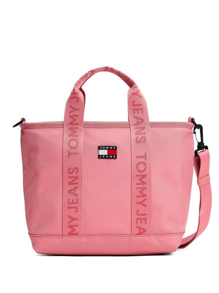 Большая сумка-тоут с нашивкой с логотипом Tommy Jeans pink