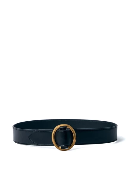Женский кожаный ремень Saint Laurent, черный