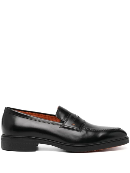 Мужские лоферы Santoni, чёрные