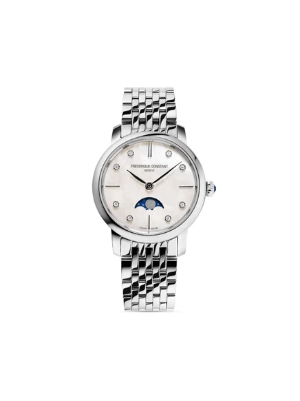 Женские часы frederique constant moonphase 30мм, перламутр