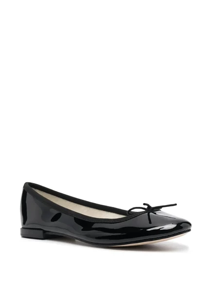 Женские балетки Repetto из лакированной кожи, черные
