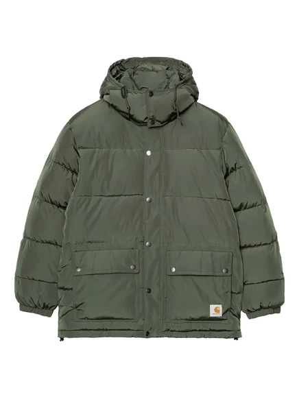Мужская куртка Carhartt WIP Brent, съёмный капюшон, зеленая