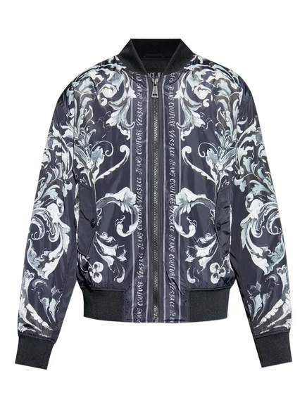 Мужской бомбер Versace Jeans Couture барочный, черный