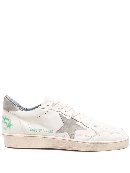 Мужские кроссовки Golden Goose Ballstar Star, бело-серые