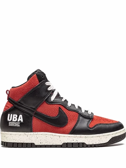 Кроссовки Nike x Undercover Dunk High 1985 «Uba», черно-красные