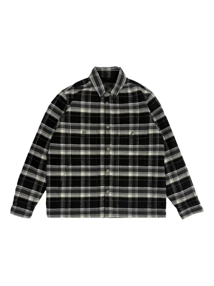 Мужская стеганая рубашка-куртка Chrome Hearts Work Dog, черная