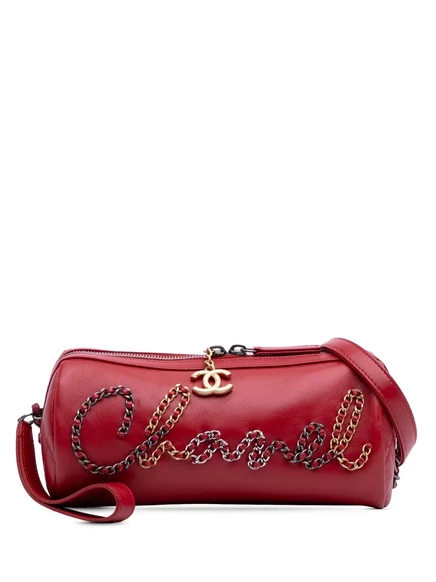 Сумка через плечо Chanel Signature Chain 20s, красная