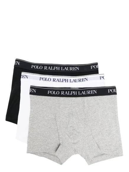 Мужские боксеры Polo Ralph Lauren 3 шт., белый/черный/серый