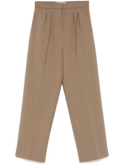 Женские брюки Max Mara Verbano прямые, коричневые