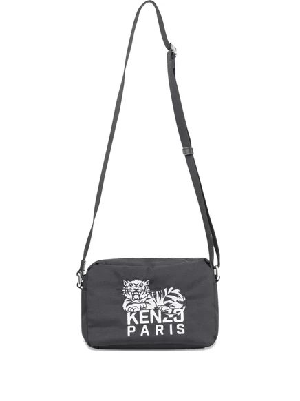Курьерская сумка с вышивкой в виде тигра от Kenzo black