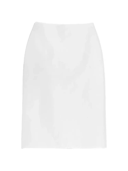 Женская юбка Jil Sander из техноткани, белая