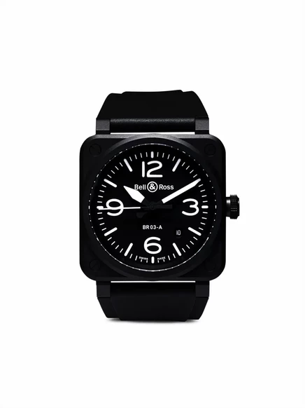 Мужские часы Bell & Ross BR03 41 мм автомат, черные