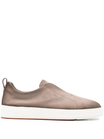 Мужские слипоны Santoni Victory без шнурков, тауп